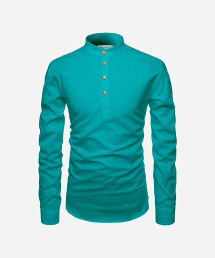 Men Solid Pure Cotton Straight Kurta For Men