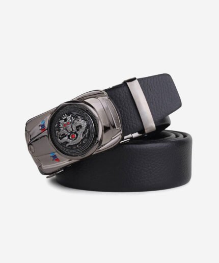 Just Style Men Black Artificial Leather Belt