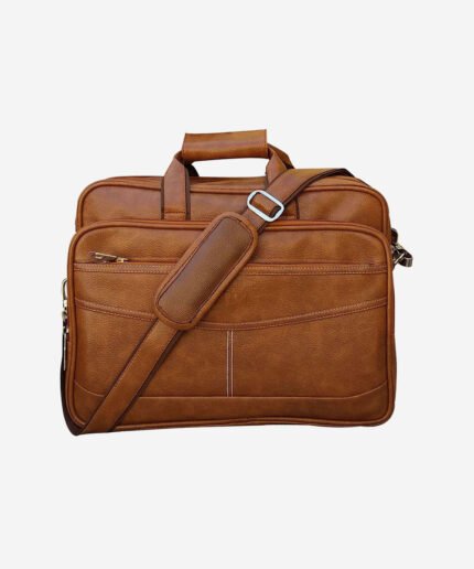 Loggin Synthetic Leather Laptop Executive Bag