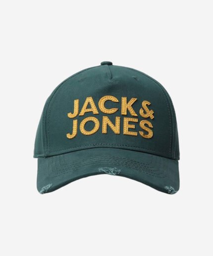 Jack & Jones Men Green & Yellow Embroidered Cap